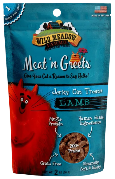 Wild Meadow Farms Lamb Meat'N Greets Treats for Cats cat treats, soft cat treats