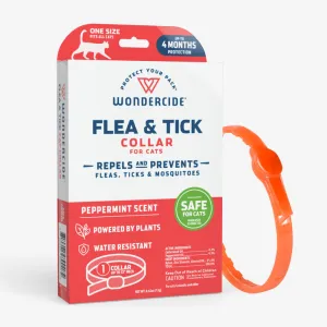 Wondercide Peppermint Flea and Tick Collar For Cats cat collar, breakaway cat harness