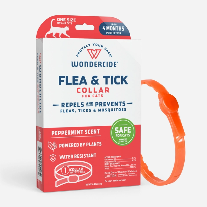 Wondercide Peppermint Flea and Tick Collar For Cats cat essentials, basic cat supplies