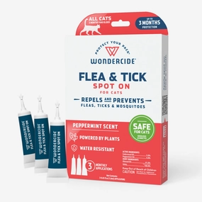 Wondercide Peppermint Flea and Tick Spot on For Cats cat essentials, basic cat supplies