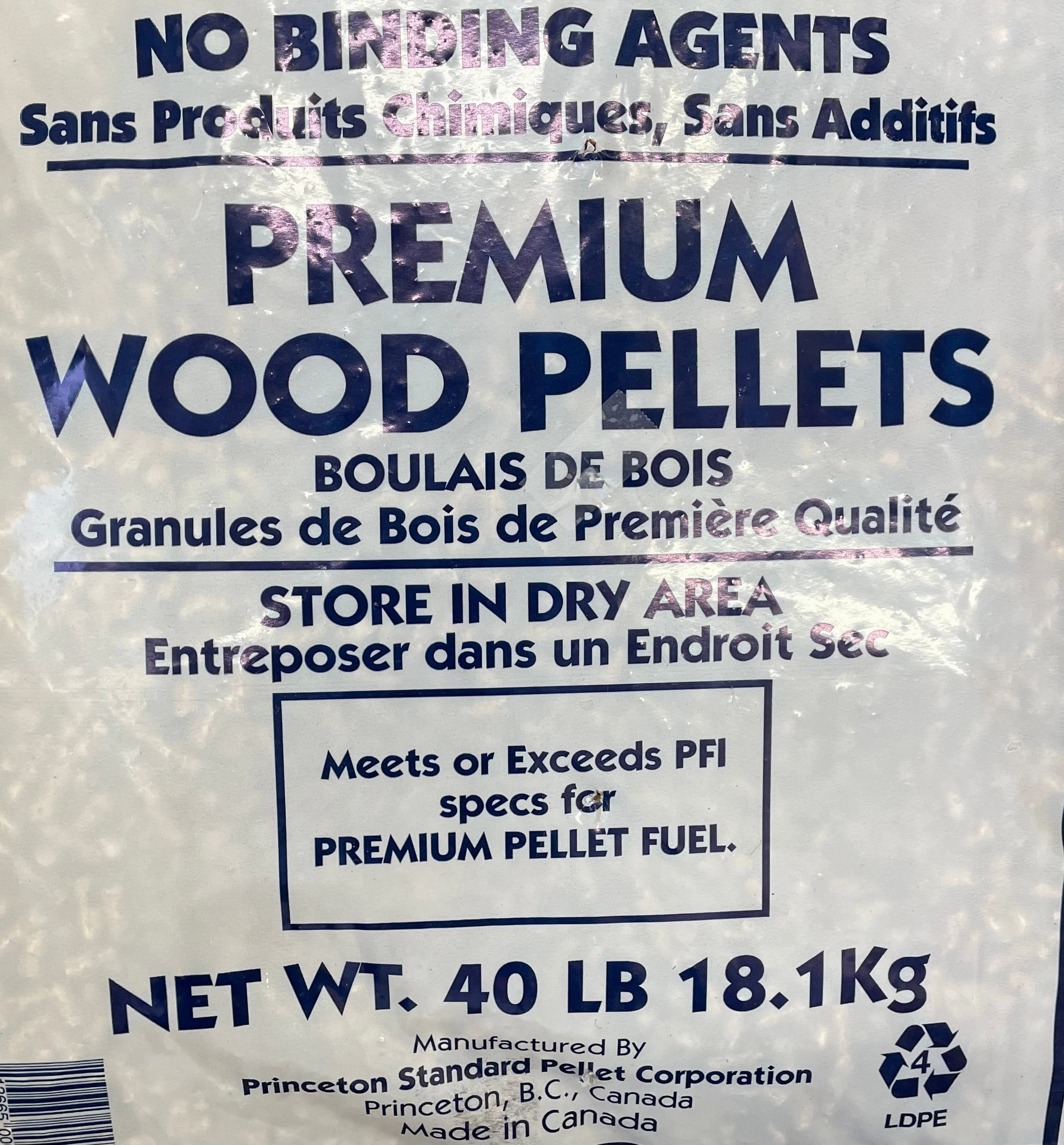 Wood Pellets 40lb