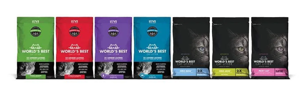 Worlds Best Cat Litter Lavender Scented Multiple Cat Clumping Formula Cat Litter