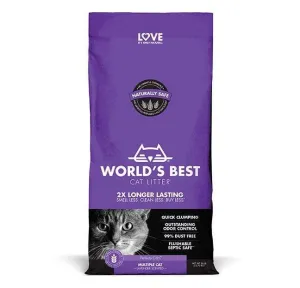 Worlds Best Cat Litter Lavender Scented Multiple Cat Clumping Formula Cat Litter clumping litter for cats, natural cat litter