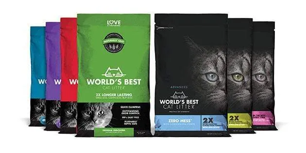 Worlds Best Cat Litter Lavender Scented Multiple Cat Clumping Formula Cat Litter