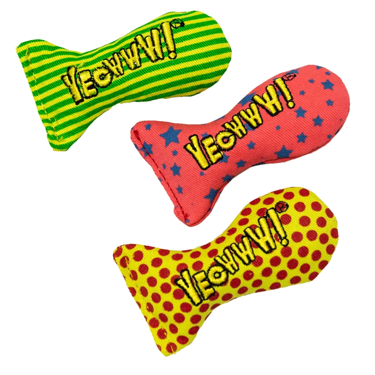 Yeowww! Yeow Stinkies (Catnip Sardines) cat essentials, basic cat supplies