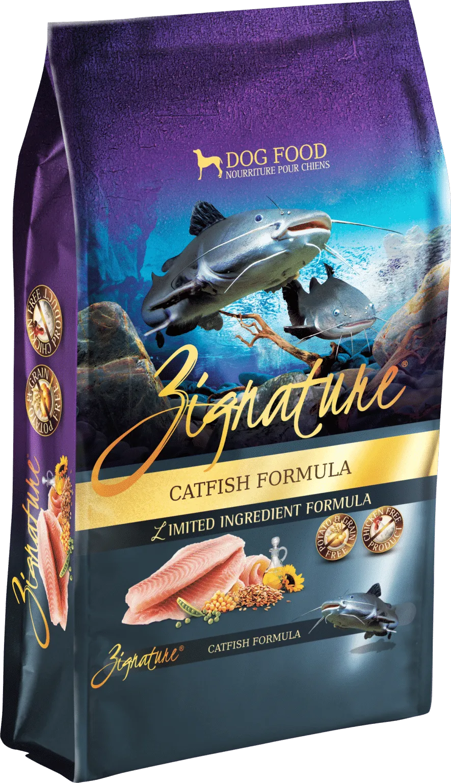 Zignature Catfish dry cat food, cat kibble