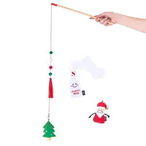 Zippy Claws Holiday Zippy Stick Santa Cookies Dog Toys cat toys, cat supplies