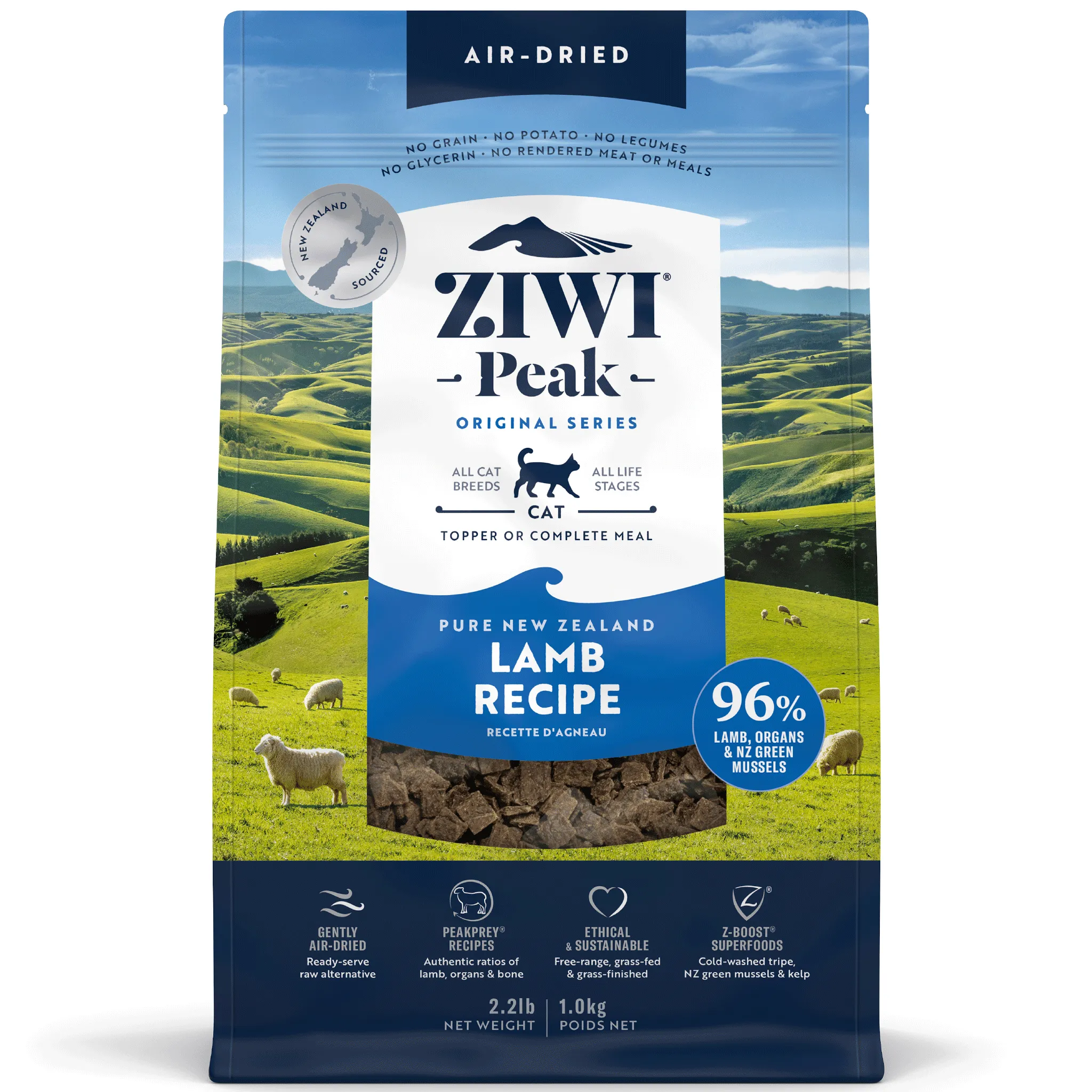 Ziwi Air-Dried Lamb Cat Food organic cat food, holistic cat food