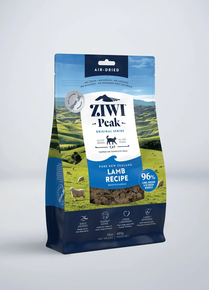 ZIWI Peak Air-Dried Lamb Recipe For Cats air dried cat food, grain free air dried cat food