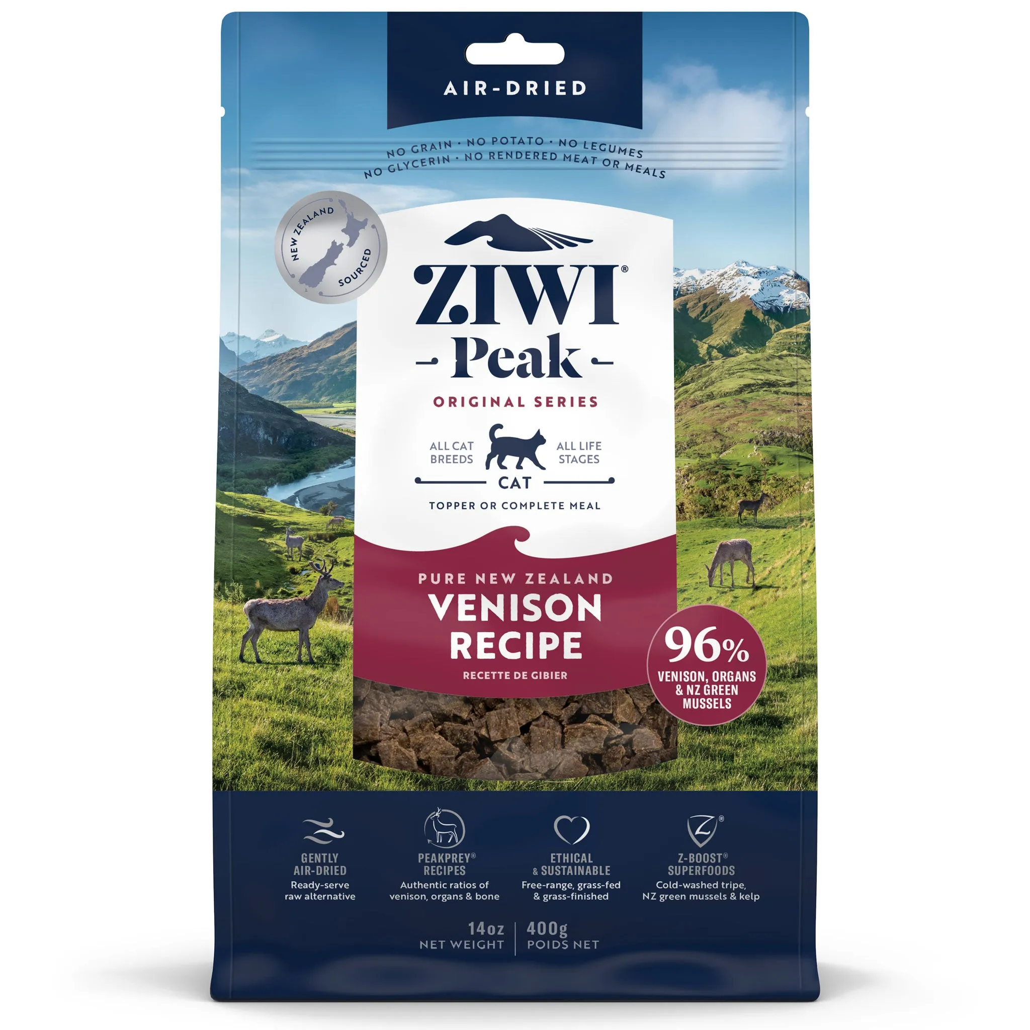 Ziwi Peak Air Dried Venison Cat Food organic cat food, holistic cat food