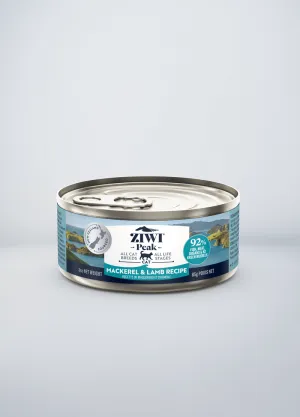ZIWI Peak Grain Free Mackerel & Lamb Recipe Canned Cat Food wet cat food, canned cat food