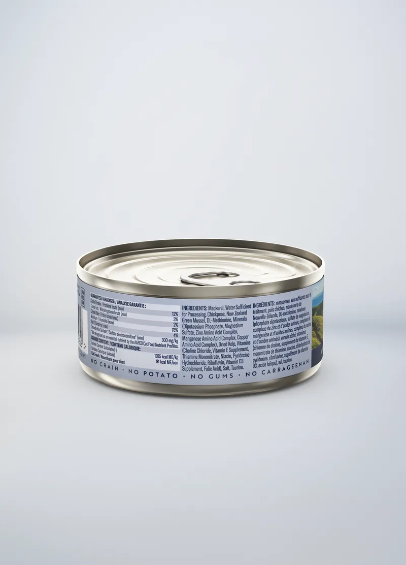 ZIWI Peak Grain Free Mackerel Recipe Canned Cat Food