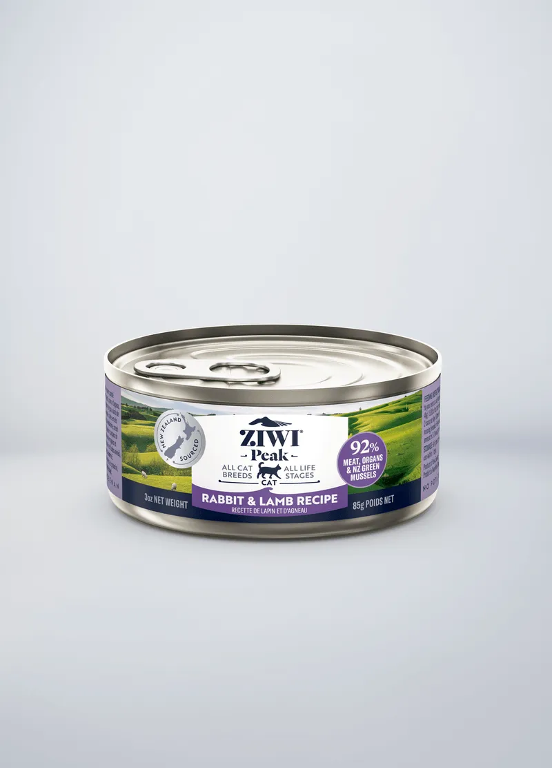 ZIWI Peak Grain Free Rabbit & Lamb Recipe Canned Cat Food grain free cat food, no grain dry cat food