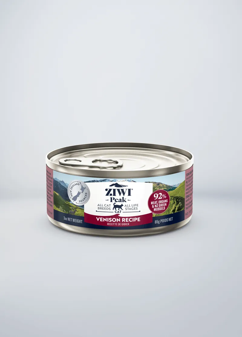 ZIWI Peak Grain Free Venison Recipe Canned Cat Food grain free cat food, no grain dry cat food