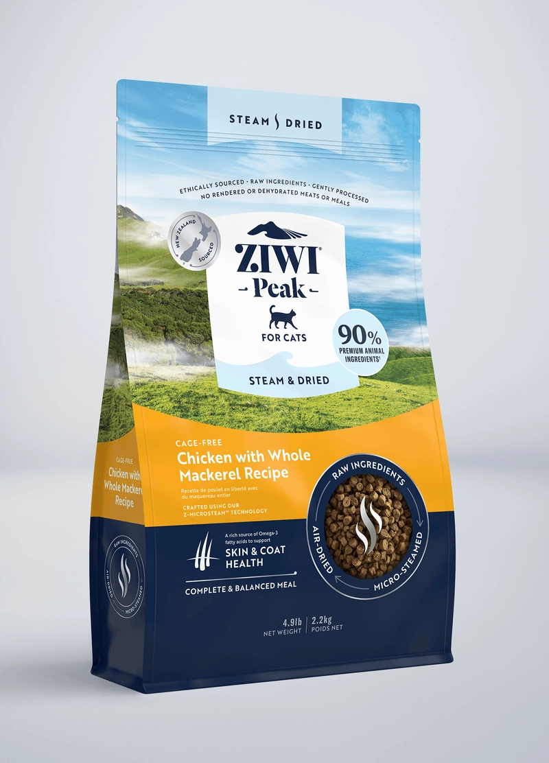 ZIWI Peak Steam & Dried Chicken with Whole Mackerel Recipe Air-Dried Cat Food