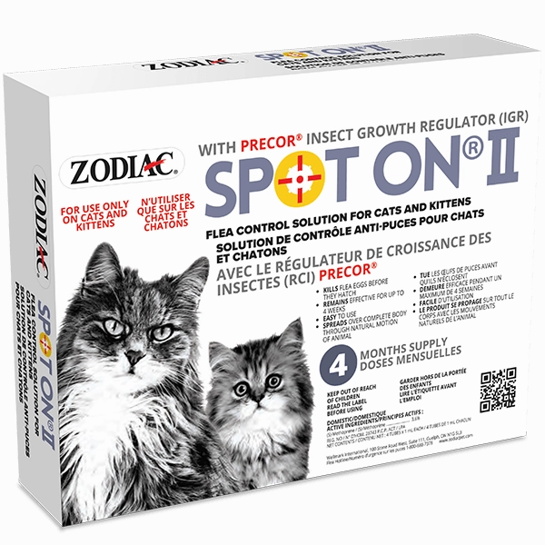 Zodiac Spot On II Flea Control for Cats & Kittens