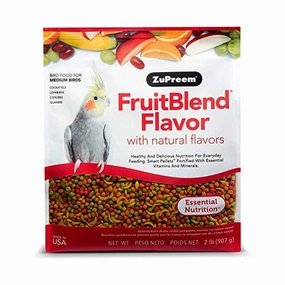 Zupreem Fruitblend for Medium Birds 2lb bird cage parrot food bird toys bird perch bird treats