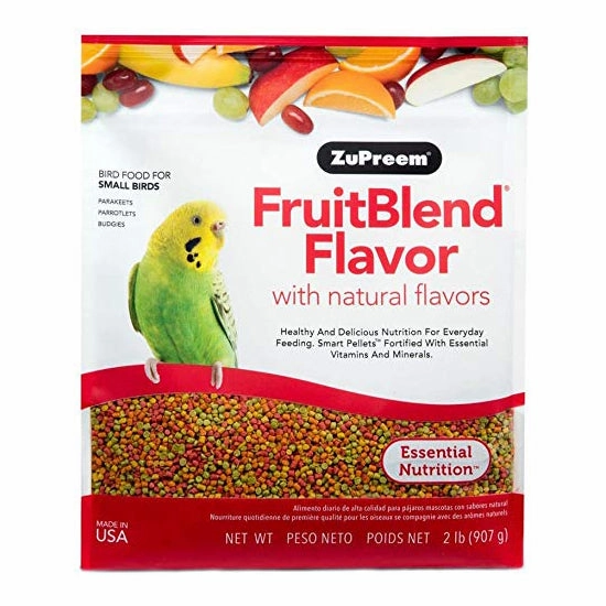 Zupreem Fruitblend for Small Birds 2lb bird cage parrot food bird toys bird perch bird treats