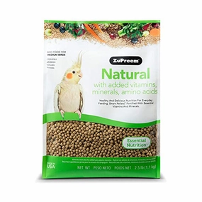 Zupreem Natural for Medium Birds 2.5lb bird cage parrot food bird toys bird perch bird treats