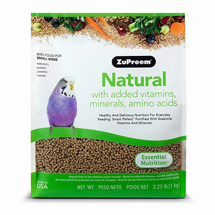 Zupreem Natural for Small Birds 2.25lb bird cage parrot food bird toys bird perch bird treats