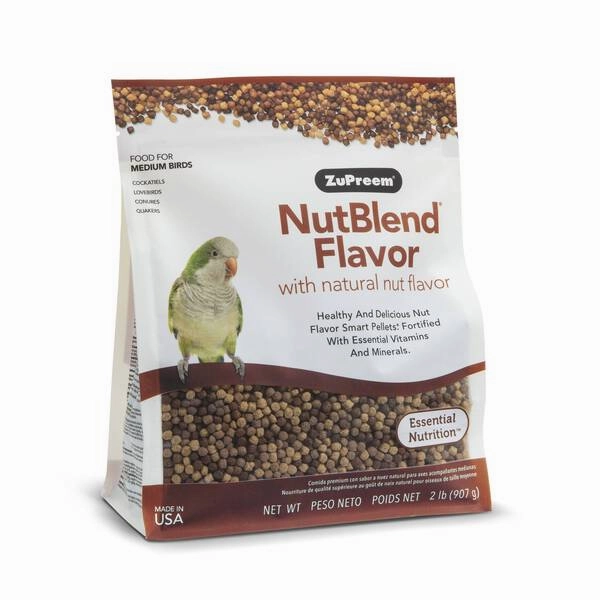 ZuPreem NutBlend for Medium Birds 2lb bird cage parrot food bird toys bird perch bird treats