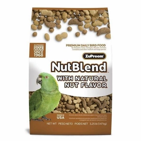 ZuPreem Nutblend for Medium Large Birds - Parrots & Conures 3.25lb bird cage parrot food bird toys bird perch bird treats