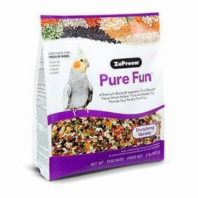 Zupreem Pure Fun for Medium Birds 2lb bird cage parrot food bird toys bird perch bird treats
