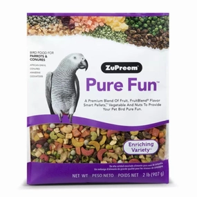 Zupreem Pure Fun for Parrots & Conures 2lb bird cage parrot food bird toys bird perch bird treats