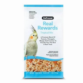 Zupreem Real Rewards Tropical Mix for Medium Birds 170g bird cage parrot food bird toys bird perch bird treats