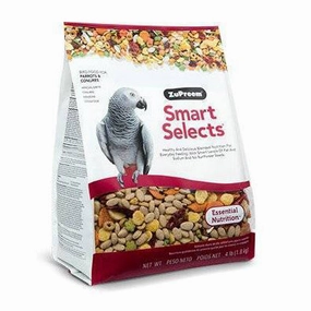 Zupreem Smart Selects for Parrots & Conures 4lb bird cage parrot food bird toys bird perch bird treats