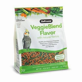 ZuPreem VeggieBlend for Medium Birds 2lb bird cage parrot food bird toys bird perch bird treats
