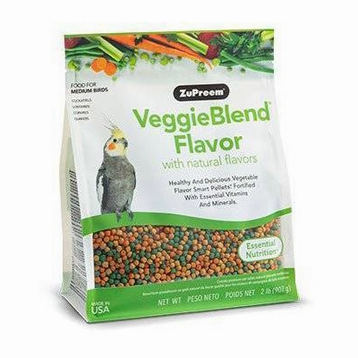 ZuPreem VeggieBlend for Medium Birds 2lb bird cage parrot food bird toys bird perch bird treats